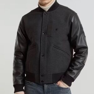 G-star Varsity Wool Leather Jacket